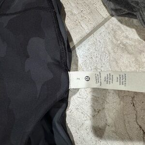 Lululemon Athletica Black Camo Sports Bra